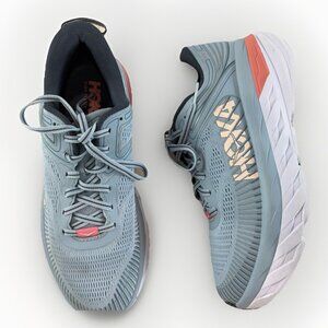 Hoka One One Bondi 7 Womens Blue Fog Ombre Shoes Sneakers